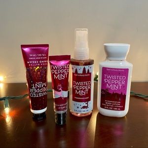 B&BW Twisted Peppermint Travel Size Set